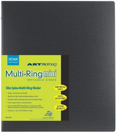 Reliure mini anneaux verticale  - 8.5x11po