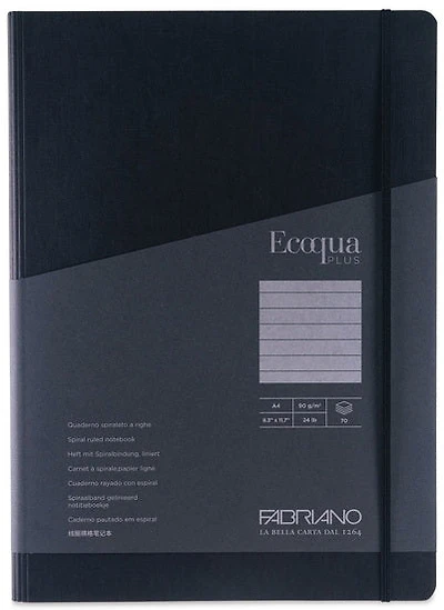 EcoQua Plus Hidden Spiral Notebook - 21 X 29.7 CENTIMETERS