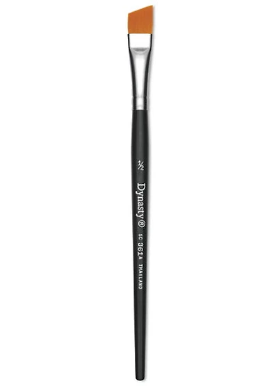 Brush Short Handle/Synthetic Bristles Angle - 1/2"
