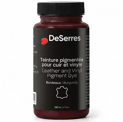 Leather & Vinyl Pigment Dye - BURGUNDY MILLILITER