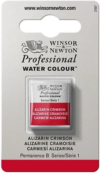Watercolour half pan - alizarin crimson - s1
