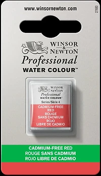 Aquarelle demi-godet - rouge sans cadmium - s4