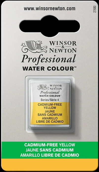 Aquarelle demi-godet - jaune sans cadmium - s4