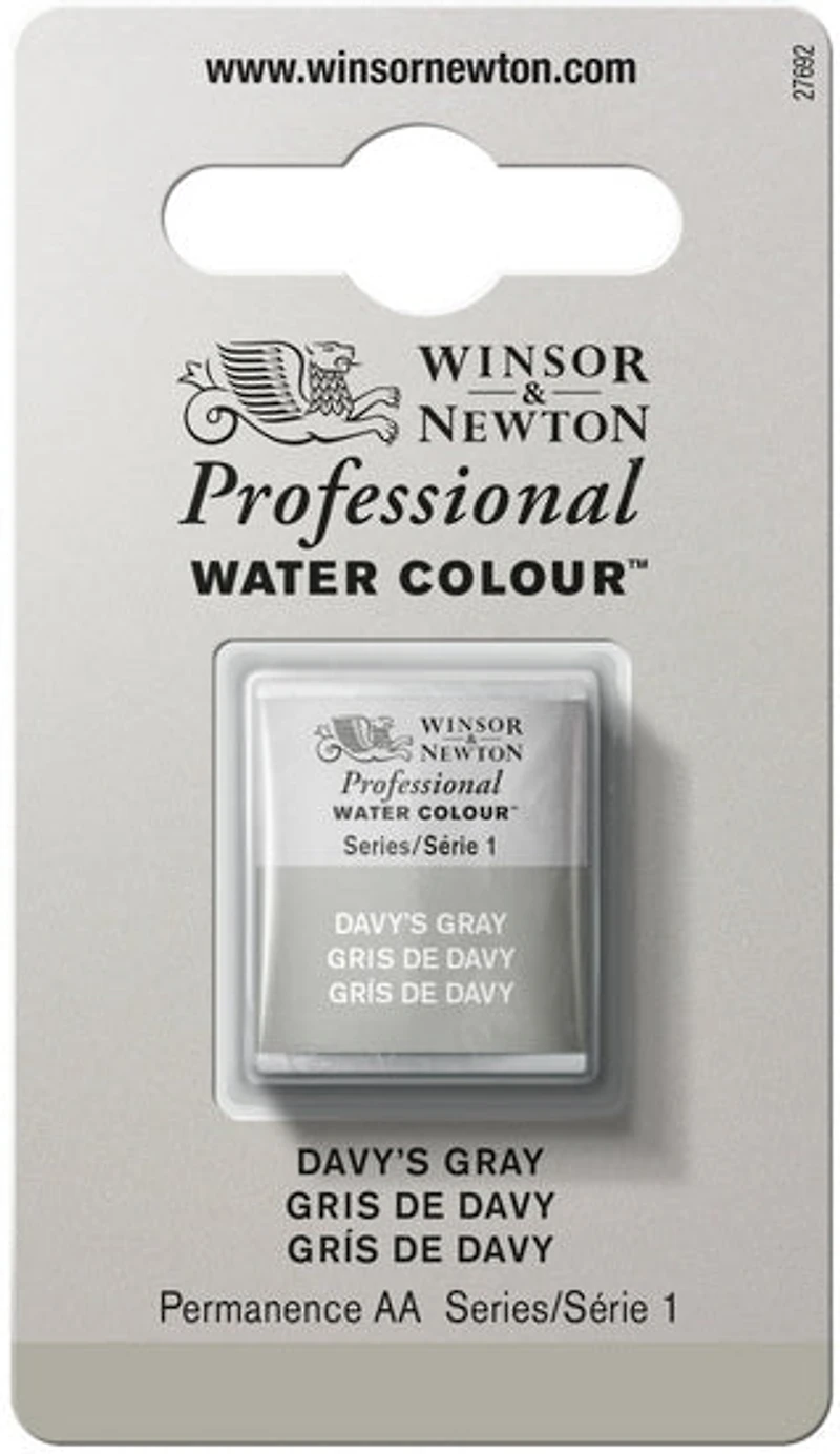 Watercolour half pan - davy's gray - s1