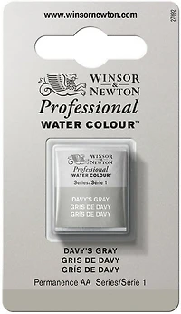 Watercolour half pan - davy's gray - s1