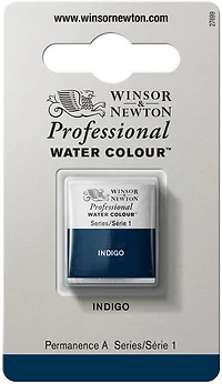 Aquarelle demi-godet - indigo - s1