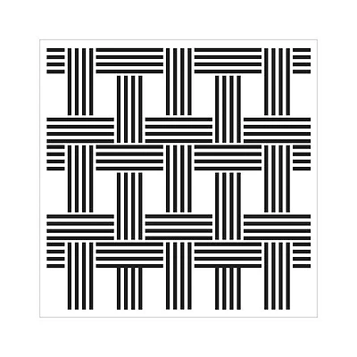 Stencil  Basket Weave- 6X6"