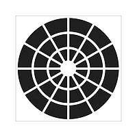 Stencil  Colour Wheel- 6X6"