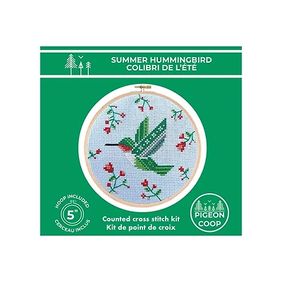 DIY Cross Stitch Kit - Summer Hummingbird