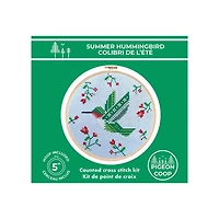 DIY Cross Stitch Kit - Summer Hummingbird