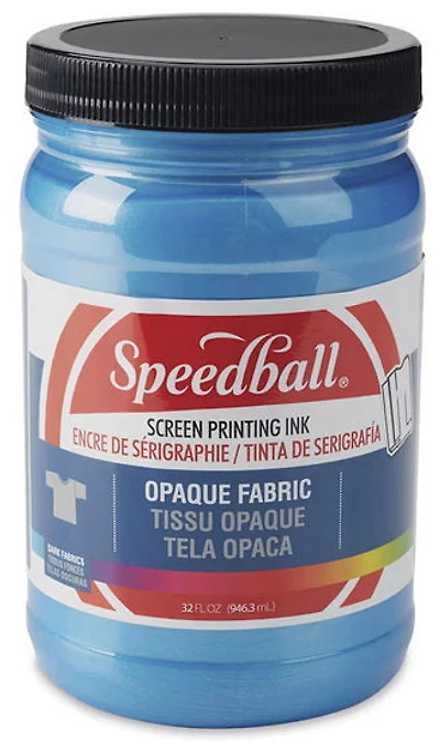 Encre sérigraphie - textile opaque - bleu topaze - 32oz