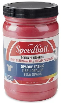 Encre sérigraphie - textile opaque - framboise - 32oz