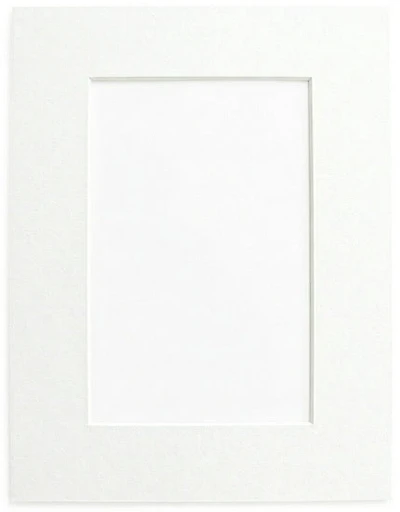 Mat White Heart - 8x10/4x6"