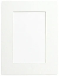 Mat White Heart - 8x10/4x6"