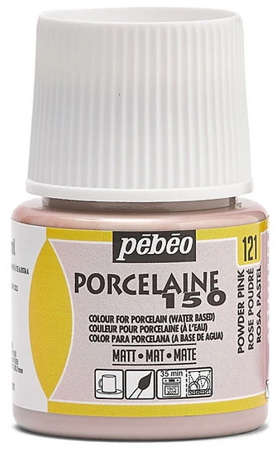 Peinture porcelaine - porcelaine 150 - 45ml - rose poudre