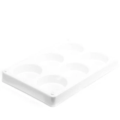 Plastic palette for tempera blocks