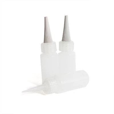 3 small niddle tip bottles