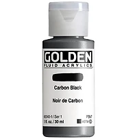 Acrylic fluid - 1 oz  carbon black  s1