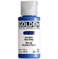 Acrylic fluid - 1 oz  dark cerulean blue  s9