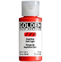 Acrylic fluid - 1 oz  light naphthol red  s5