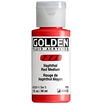 Acrylique fluide - 1 oz  rouge naphthol moyen  s5
