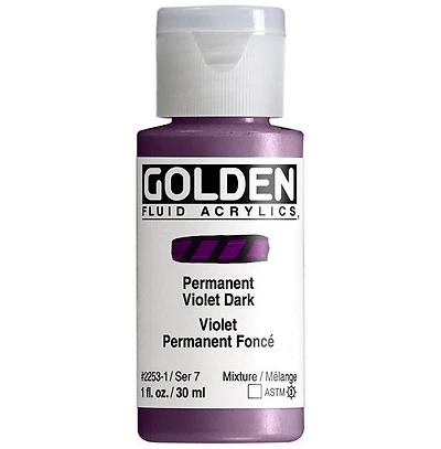 Acrylique fluide - 1 oz  violet permanent foncé  s7
