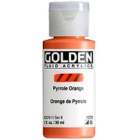 Acrylique fluide - 1 oz  orange de pyrrole  s8