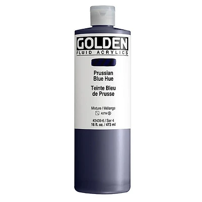 Acrylic fluid - 16 oz prussian blue hue s4