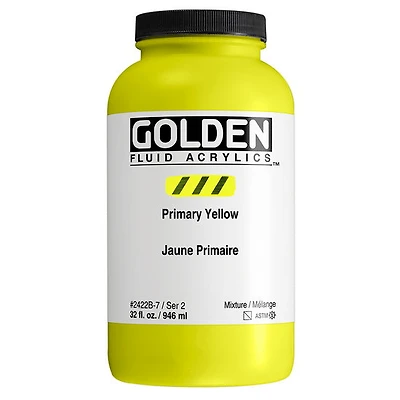 Acrylique fluide - 32 oz  jaune primaire  s2