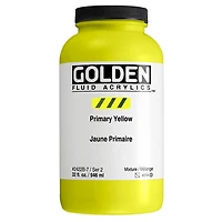 Acrylique fluide - 32 oz  jaune primaire  s2