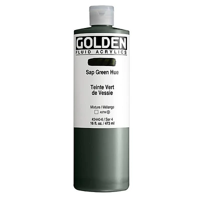 Acrylic fluid - 16 oz  sap green  s4