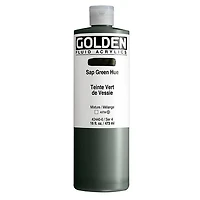 Acrylic fluid - 16 oz  sap green  s4