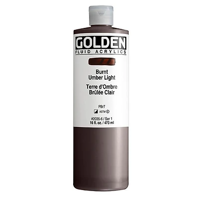 Acrylic fluid - 16 oz  light burnt umber  s1