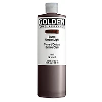 Acrylic fluid - 16 oz  light burnt umber  s1