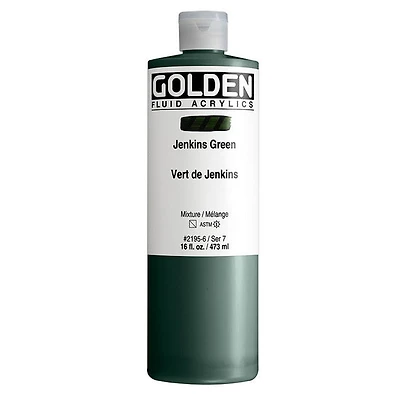 Acrylic fluid - 16 oz  jenkins green  s7