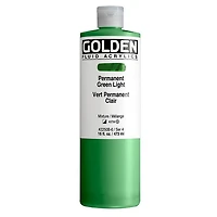 Acrylic fluid - 16 oz  light permanent green  s4