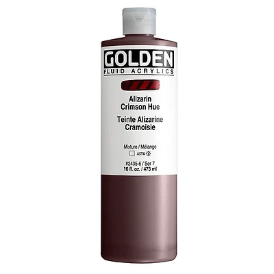 Acrylic fluid - 16 oz alizarin crimson hue s7
