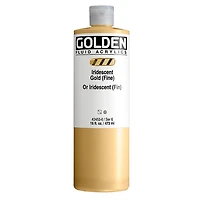 Acrylic fluid - 16 oz  iridescent gold  s6