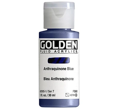 Acrylic fluid - 1 oz  anthraquinone blue  s7