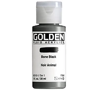 Acrylic fluid - 1 oz  bone black  s1