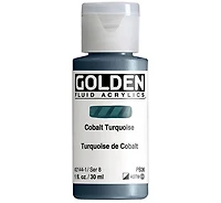 Acrylique fluide - 1 oz  turquoise de cobalt  s8
