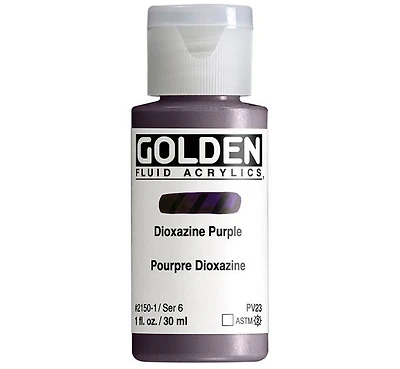 Acrylique fluide - 1 oz  pourpre dioxazine  s6