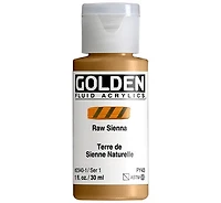 Acrylic fluid - 1 oz  raw sienna  s1