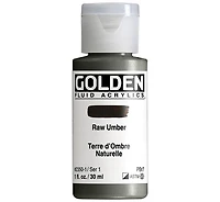 Acrylic fluid - 1 oz  raw umber  s1