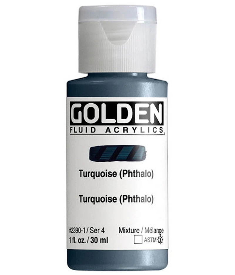 Acrylique fluide - 1 oz turquoise phthalo s4