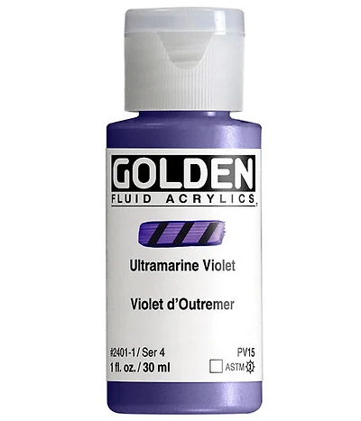 Acrylique fluide - 1 oz  violet outremer  s4