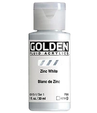 Acrylic fluid - 1 oz  zinc white  s1
