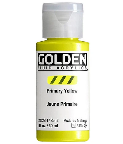 Acrylic fluid - 1 oz  primary yellow  s2