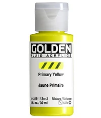 Acrylic fluid - 1 oz  primary yellow  s2