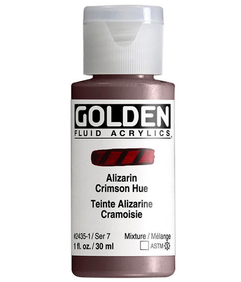 Acrylic fluid - 1 oz alizarin crimson hue s7